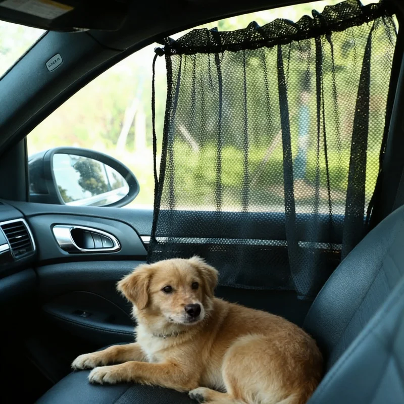 

Car Curtain Sunshade Curtain Essential Summer Mesh Suction Cup Type Car Sunshades Sun Protect Keep Your Car Interior Cool