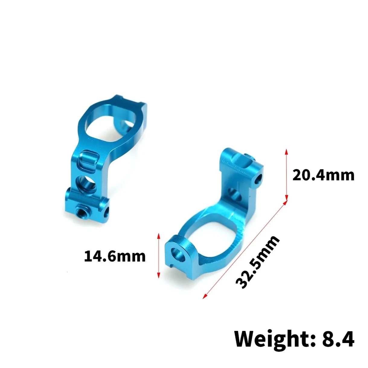 Metal C Hub Carrier Caster Block TATT-081 for Tamiya TT02 TA07 TB-03 TB04 TB05 TRF419 TRF420 RC Car Upgrade Parts Accessories