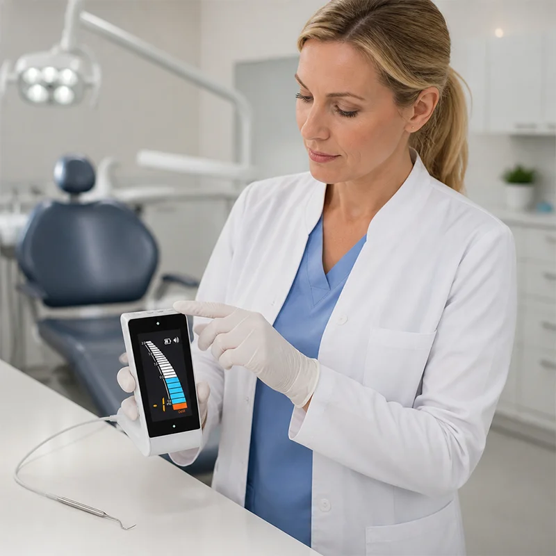 Dental Apex Locator Multi Frequency Measurement Auto Calibration Accurate Root Canal Length Dental Clinic Wholesale