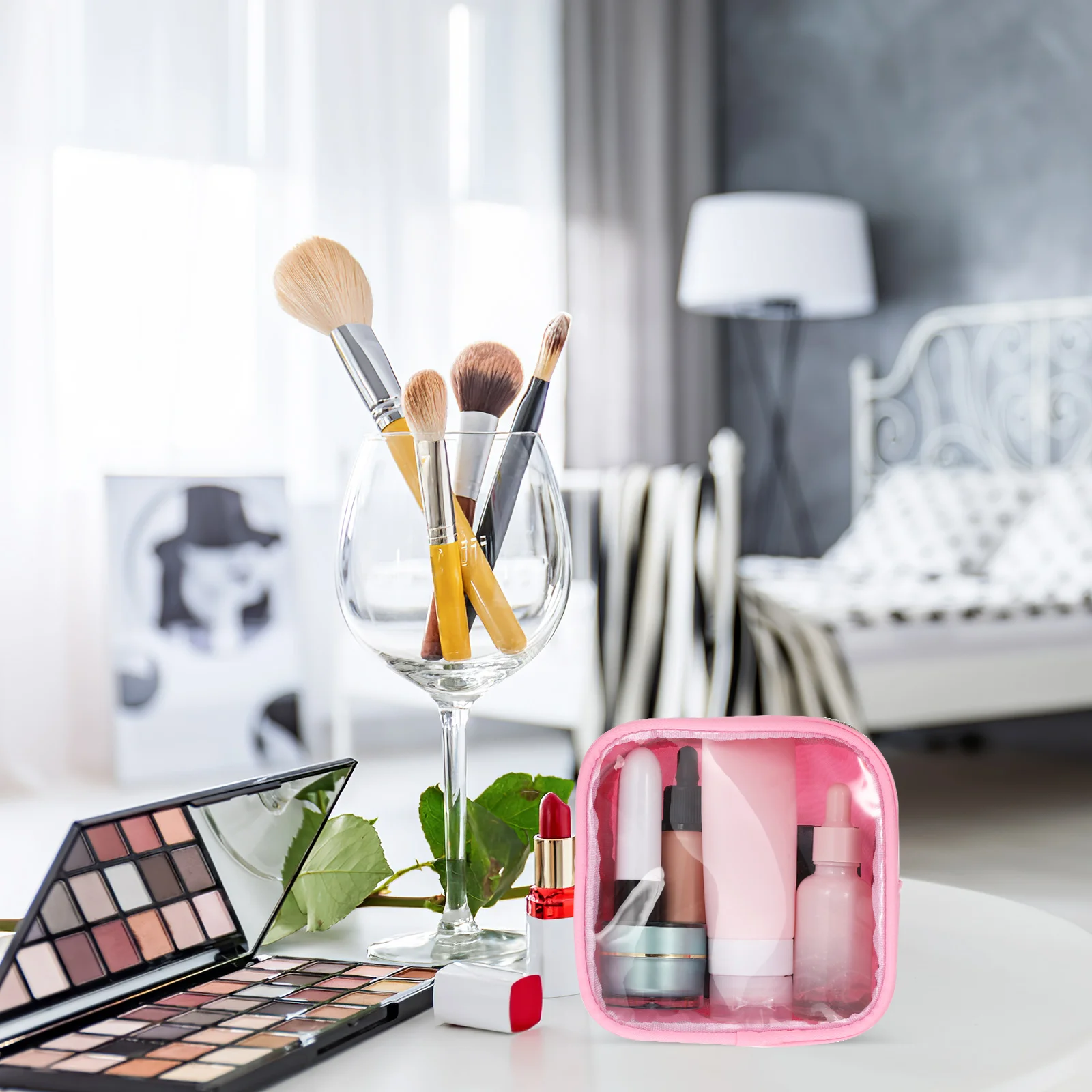 

Mini Bag Travel Makeup Bags for Traveling Cosmetics Pvc Organizer Woman