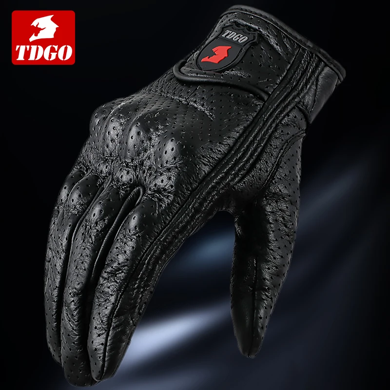 Summer Breathable Full Finger Motorcycle Gloves Non-slip Wear-resistant Motocross Racing Gloves Touch Screen Moto Biker Gloves