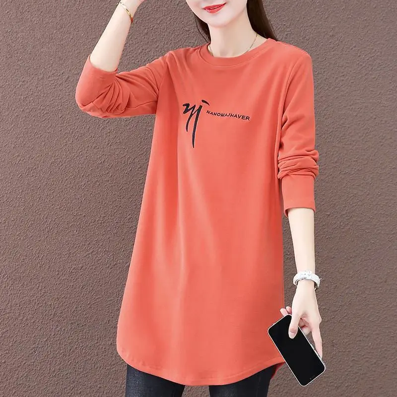 Fashion O-Neck Loose Printed All-match T-Shirt Female Clothing 2023 Spring Autumn New Oversized Casual Tops Japan Tee Shirt