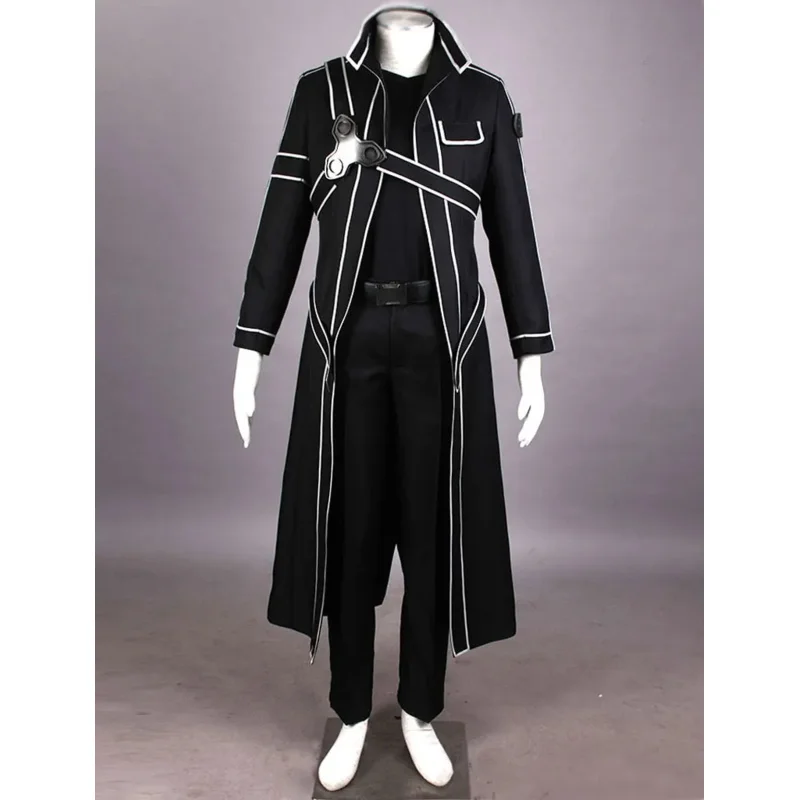 Anime Cosplay Game Inspired By Sword Art Online Kirito Cosplay Costume SAO Kirigaya Kazuto Halloween