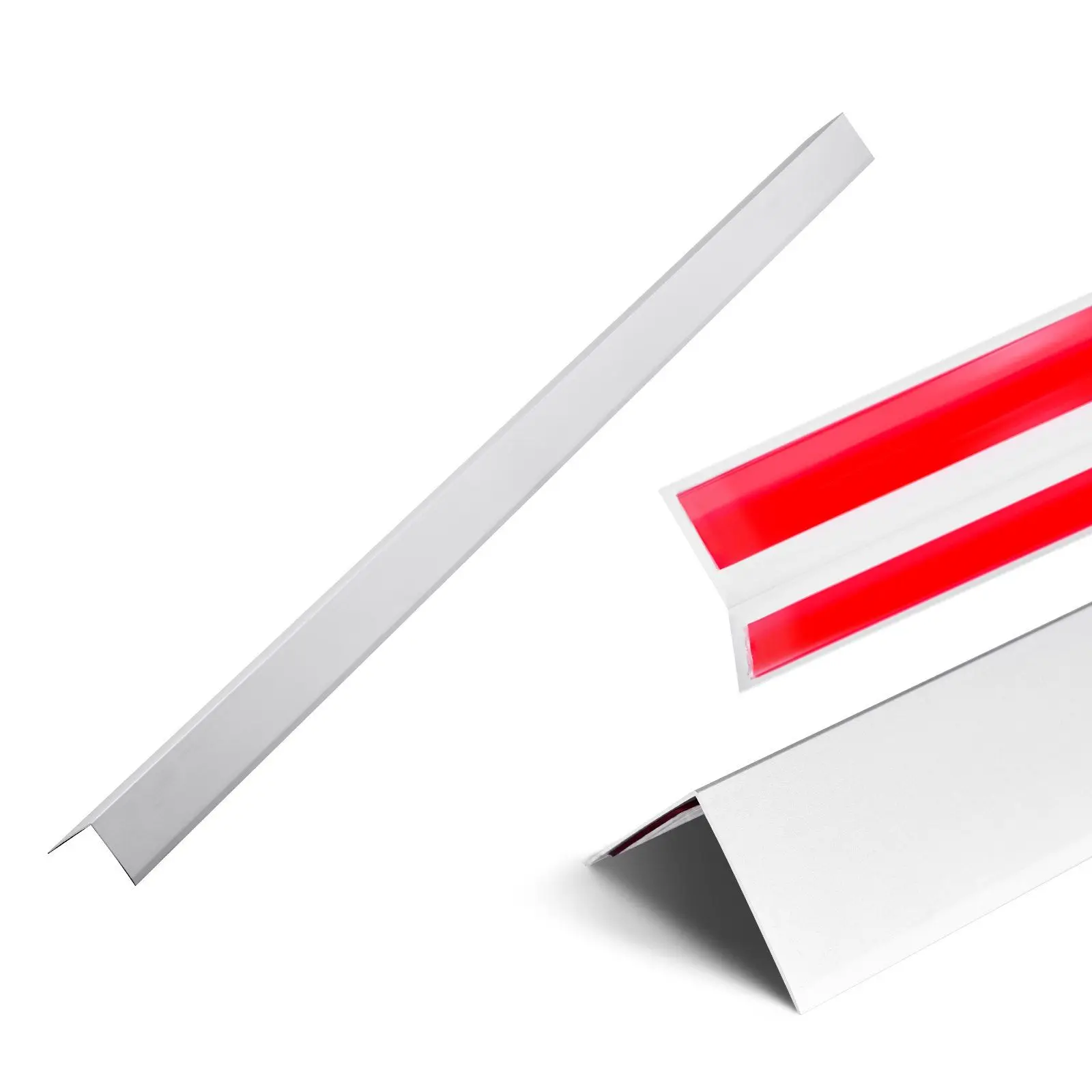 Aluminum Alloy Wall Corner Protector 2x2x48" 12 Pack 90° Edge Trim with 3m Tape for Home Office and Commercial Wall Protection