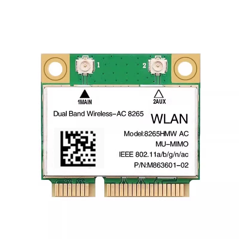 8265AC 8265HMW WiFi5 Dual-Band 5G Placa de rede sem fio para notebook embutida MINI PCIE Bluetooth 4.2