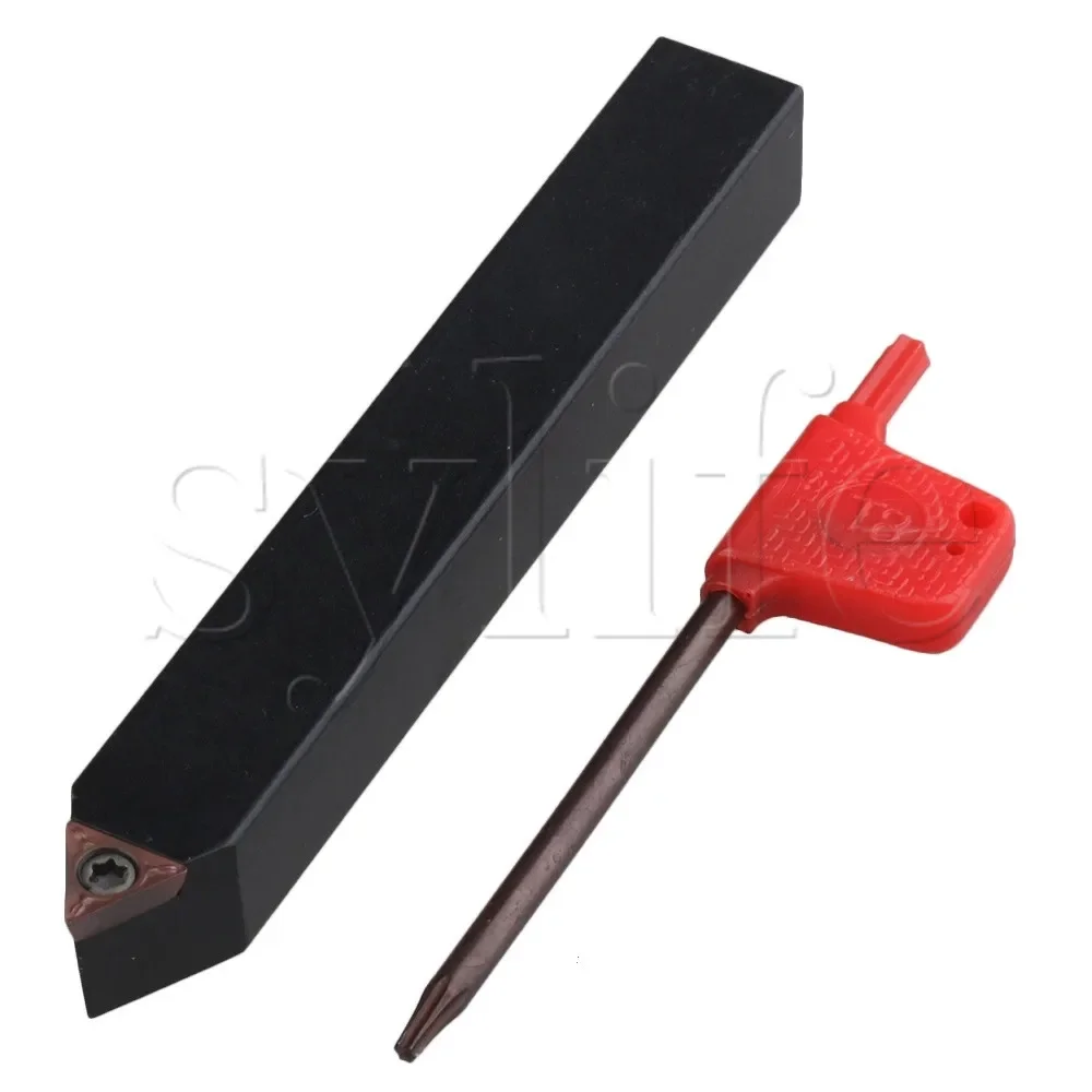 

Хвостовик 14х14мм 45 # Стальной черный токарный держатель инструмента 60 градусов с гаечным ключом