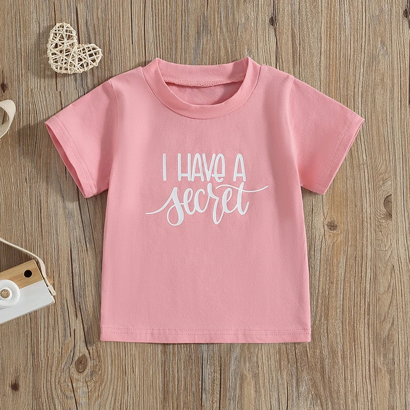 Big Sister Reveal Announcement Shirt I Have a Secret I am going to be a Big Sister T-Shirt Short Sleeve Tee Top