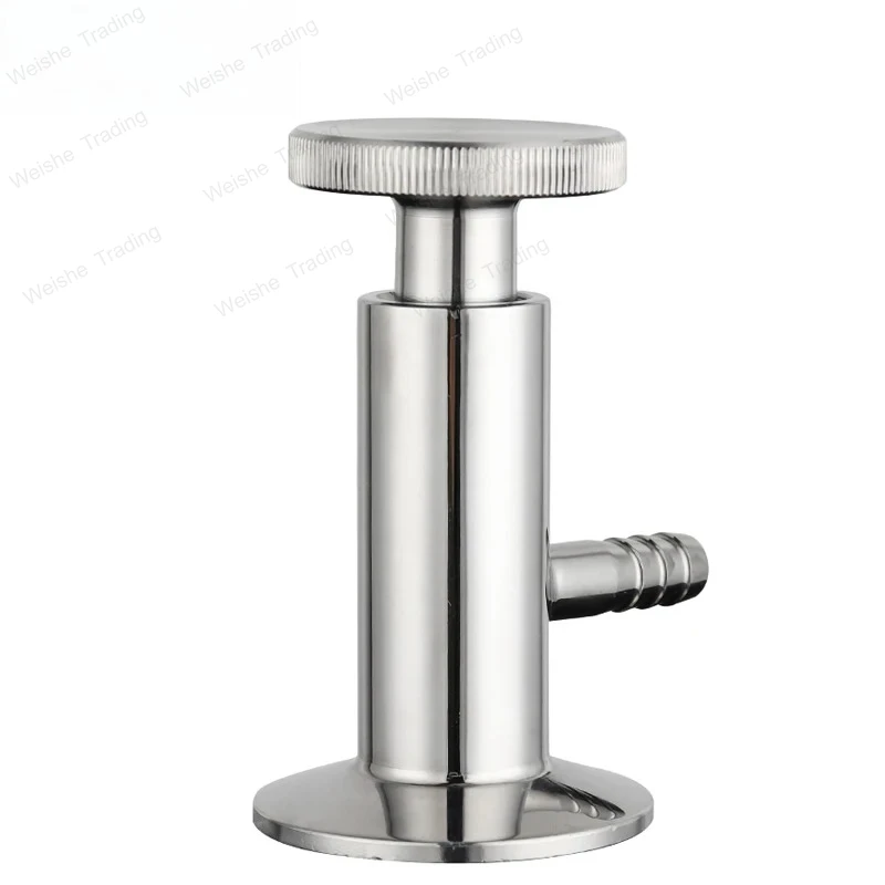 

Sample Valve, 1.5'' Tri Clamp Sanitary Sampling Valve Ferrule OD 50mm & 10mm Hose Barb Tri Clover Pipe Fitting Homebrew Hardware