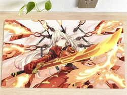 YuGiOh Table Playmat Sky Striker Ace - Kagari TCG CCG Mat Trading Card Game Mat Mouse Pad Gaming Play Mat 60x35cm Free Bag