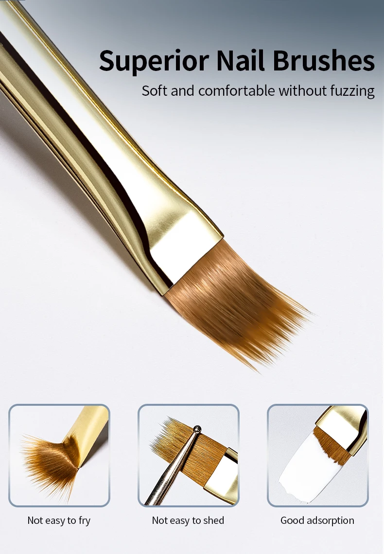 RSNAIL 1/2/5 stücke Nail art Pinsel Elastizität Sweep Pinsel DIY Gradienten Nail art Malerei Stift Zeichnung maniküre Nagel Werkzeug Zubehör – Detail 2