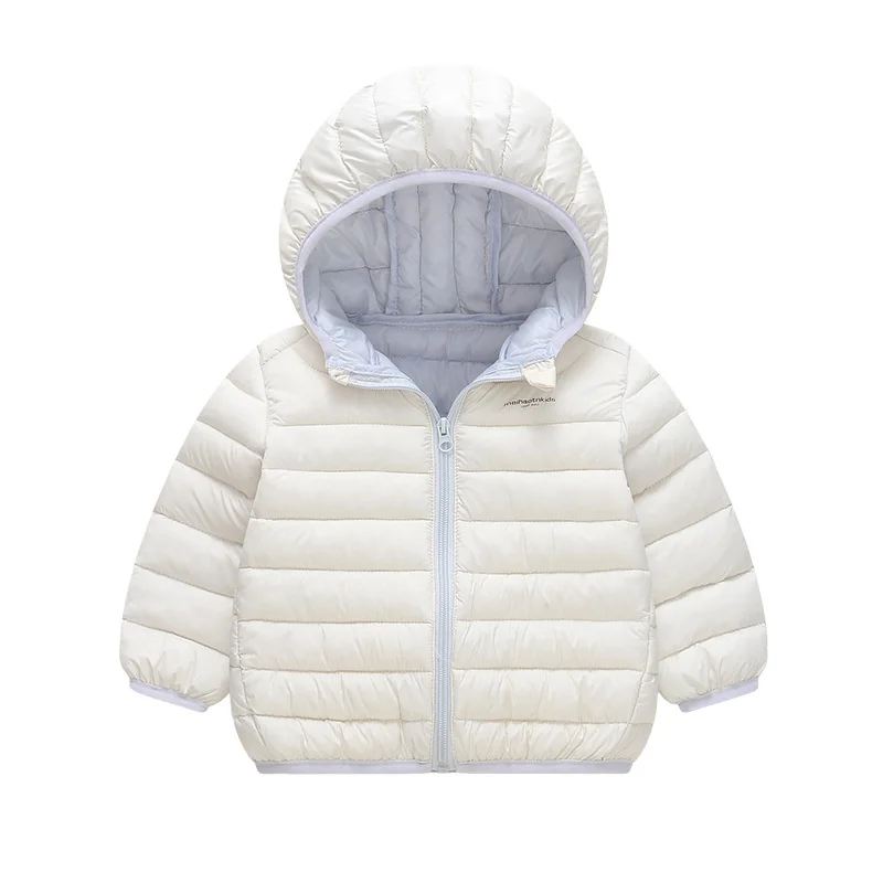 Kids Hooded Down Coats Children Solid Comfortable Winter Warm Versatile Jacket Girl Casual Outdoor Thermal Thick Outerwear Yk129 3