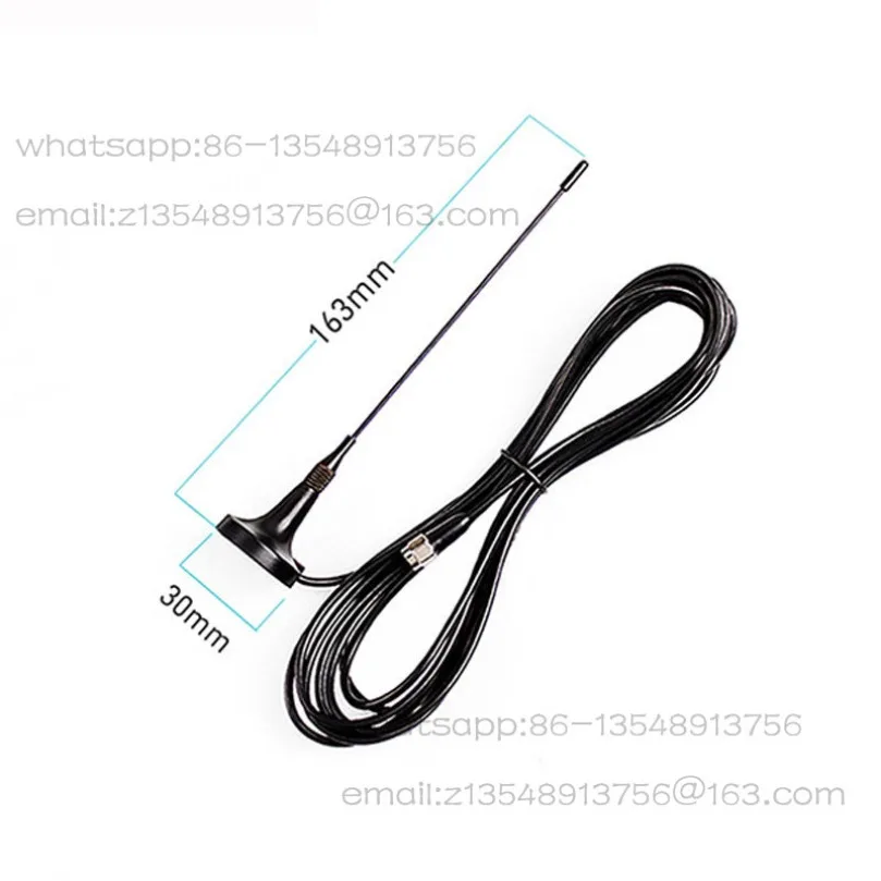 Suction cup antenna 3m/5m/10m wire length internal thread internal needle high gain and high power matching