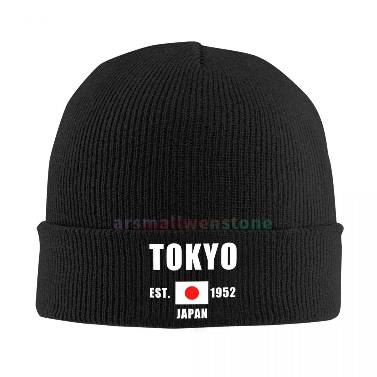 Japan EST.1952 Tokyo Capital Casual Beanie Hat Cap Winter Soft Warm Caps Unisex High Quality Knitted Hat for Women and Men