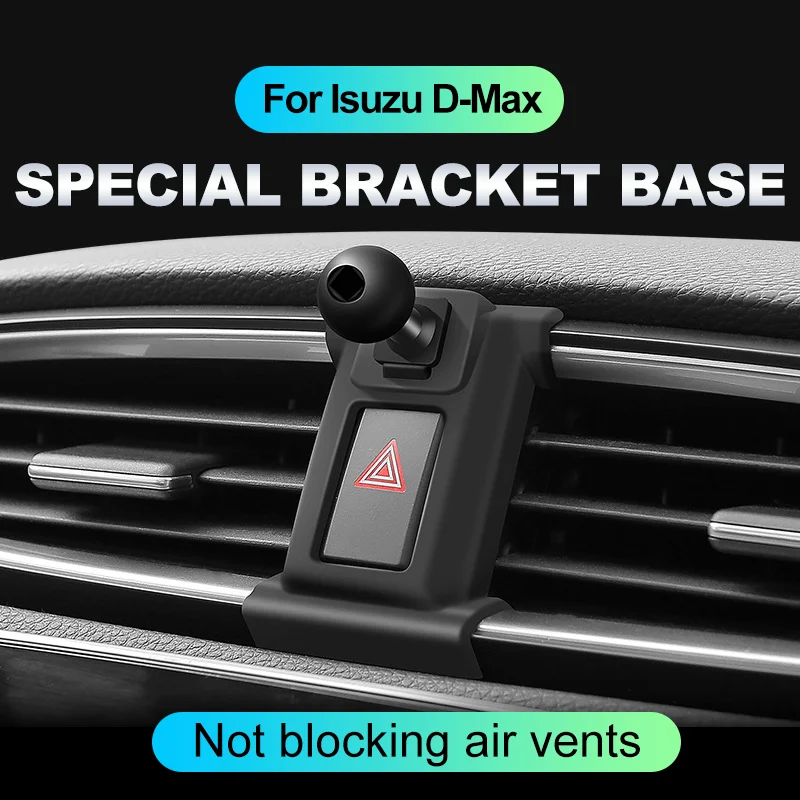 

Car Phone Holder Supporting Fixed Bracket Air Outlet Base Car Accessories for Isuzu D-Max DMax RG01 MK3 2019 2020 2021 2022 2023