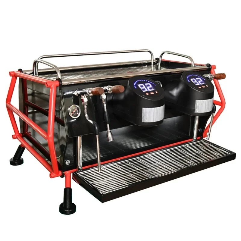 Double head coffee machine, semi-automatic espresso machine