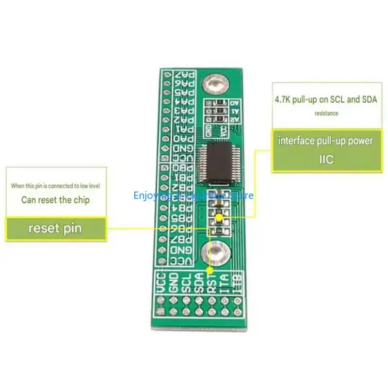 MCP23017 GPIO-Erweiterungskarte mit 16-Kanal-Layout für Lernprojekte Y4QF – Detail 3
