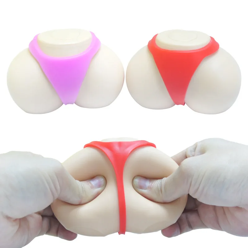 1 stücke Lustige Butt Förmigen Stress Ball Relief Quetscht Ball Stress Spielzeug Für Kinder Und Erwachsene Einzigartige Squeezes Ball Spielzeug für Entspannung