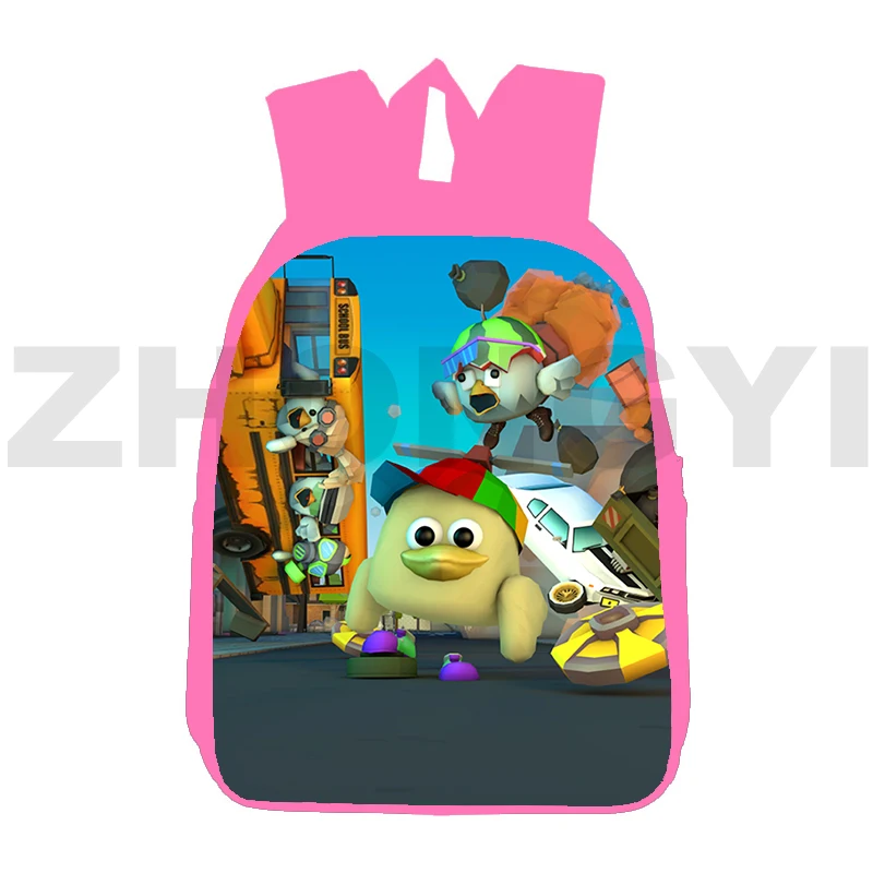 

Pink 3D Chicken Gun Backpack Women Fashion Kawaii Schoolbags for Girls 12/16 Inch Primary Kindergarten Rucksack Cartoon Daypack