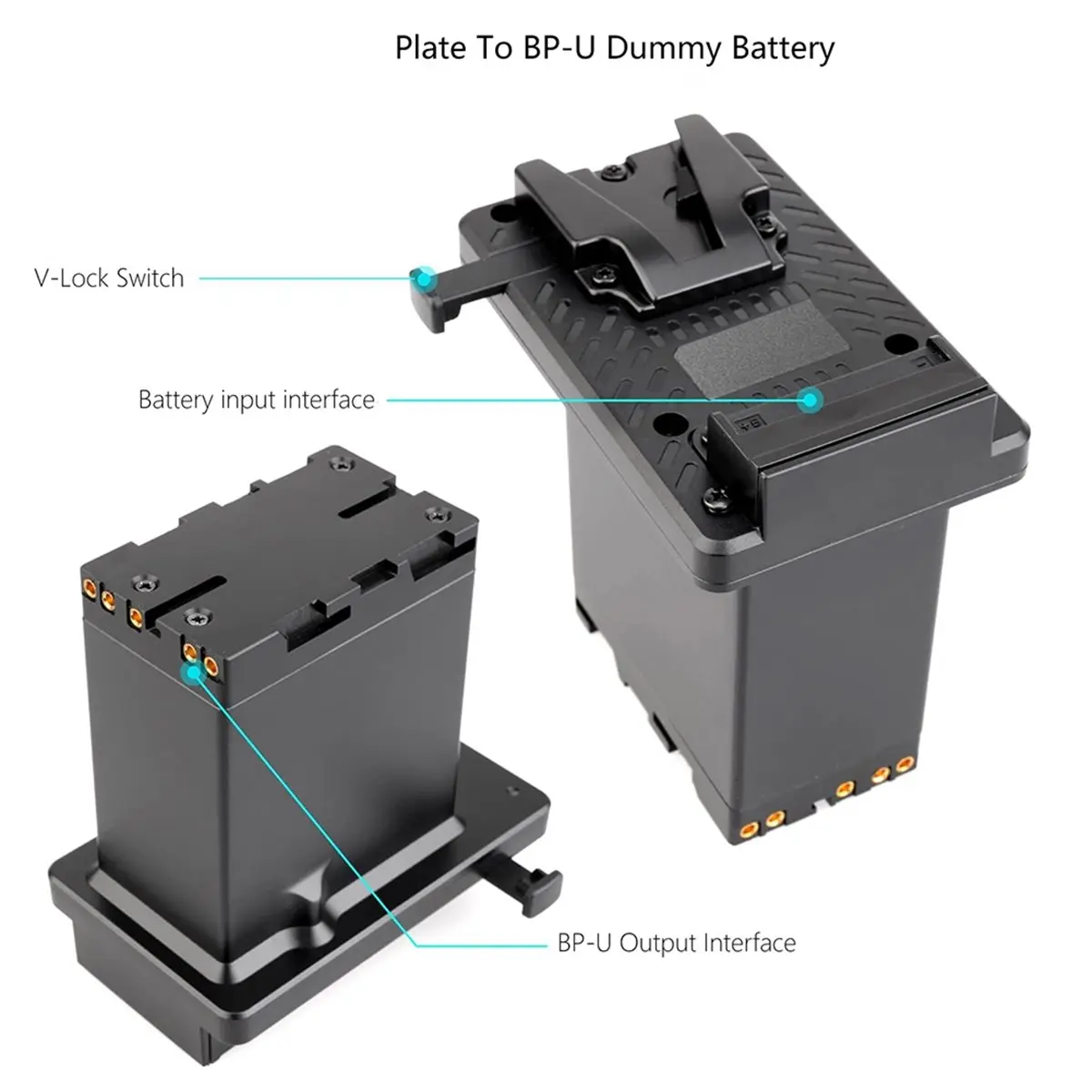 【OFERTA CON CÓMPRAS CENDADAS】 Nueva placa de batería con montura en V para batería ficticia BP-U para Sony BP-U60 BP-U30 BP-U90 PXW-Z280 X280 FS5 FX6 X160 X180