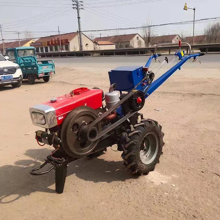 

Multipurpose farming mini walk behind tractor price engine small 15 hp 18hp 20hp two wheels hand walking tractor for sale