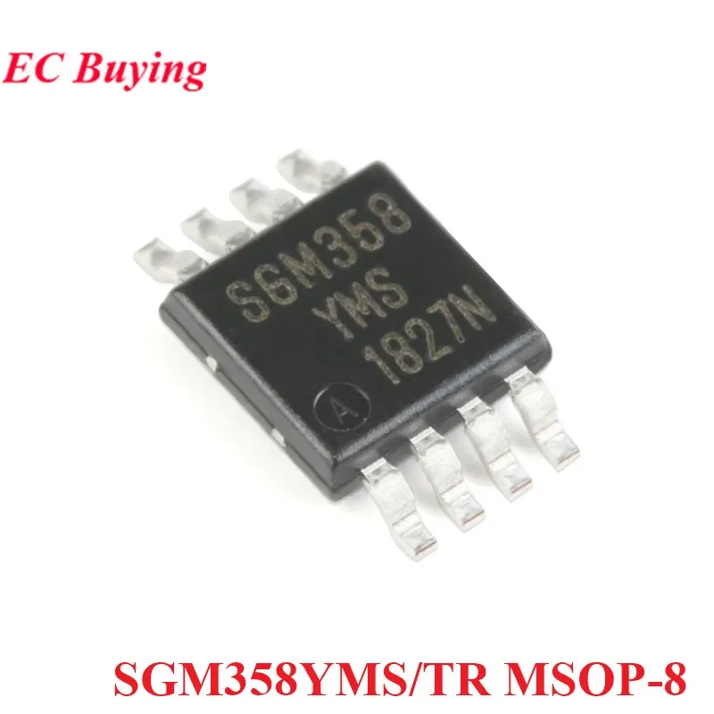 10pcs/5pc SGM358 SGM358YMS/TR MSOP-8 Rail-to-Rail CMOS Operational Amplifier Chip IC New Original