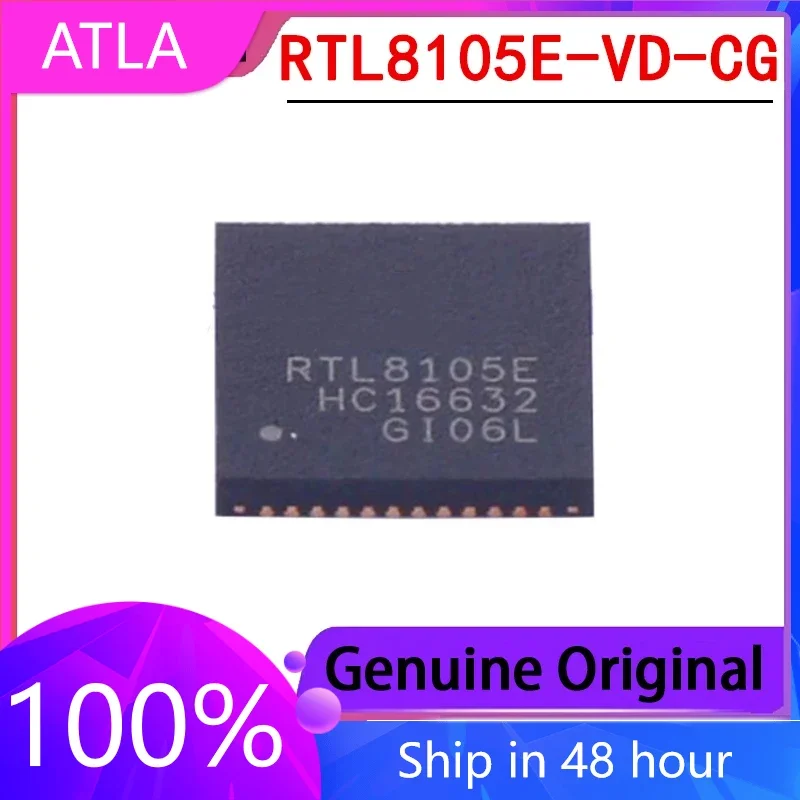 

1PCS Brand New RTL8105E-VD-CG Packaged QFN48 Ethernet Controller Chip in Stock