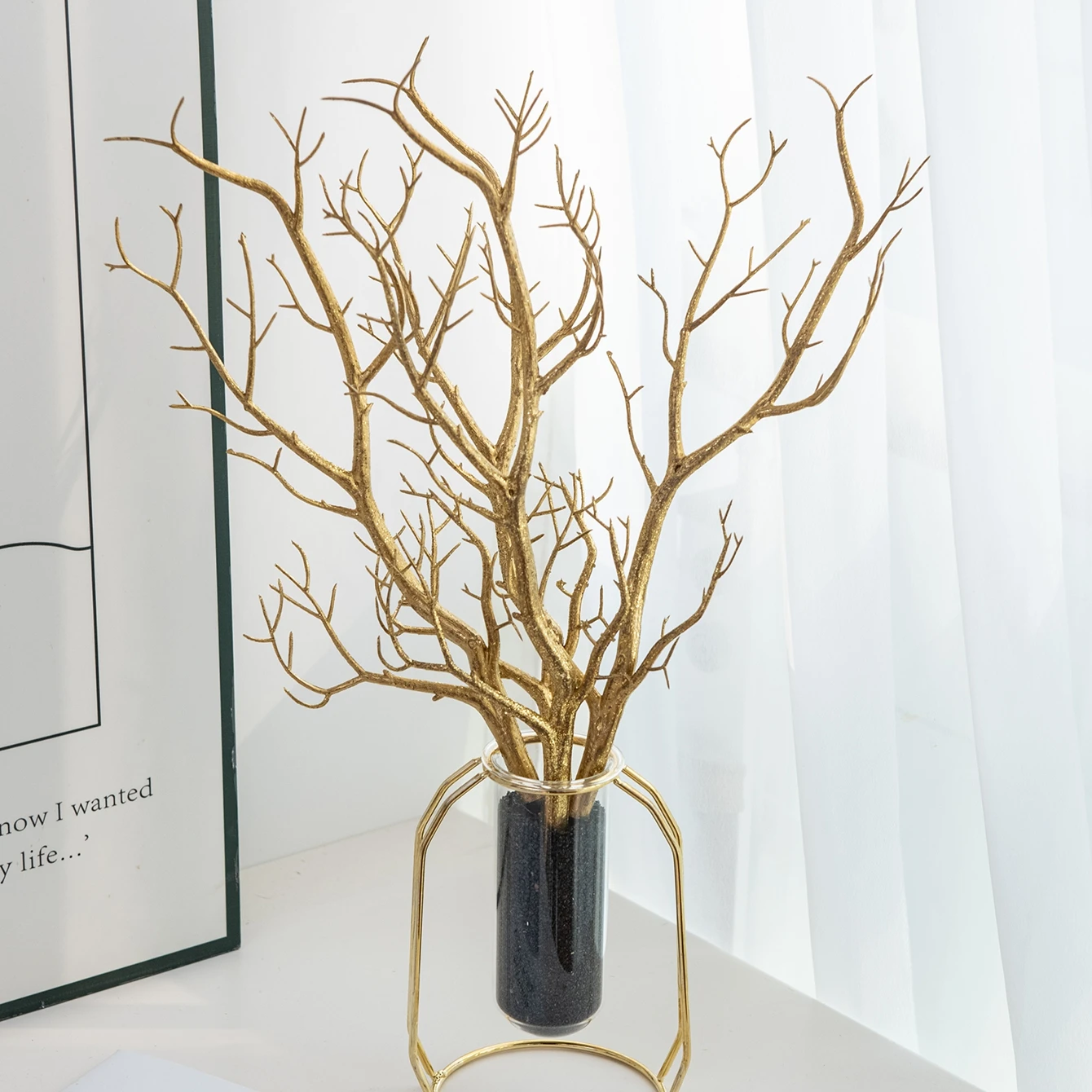 Künstliche Pflanzenzweige, Baum, Hochwertige Neujahrs-Dekoration für Zuhause, Vase, Tisch, Garten, Hof, Hochzeitskranz, DIY-Geschenkbox