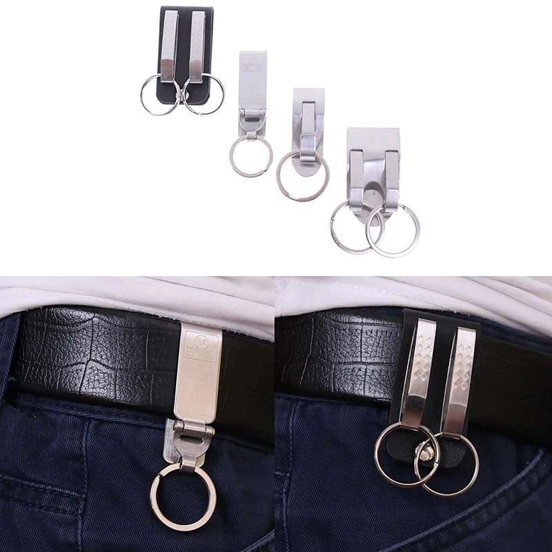 New Stainless steel Quick release Keychain Belt Clip key snap holder ring buckleAcc