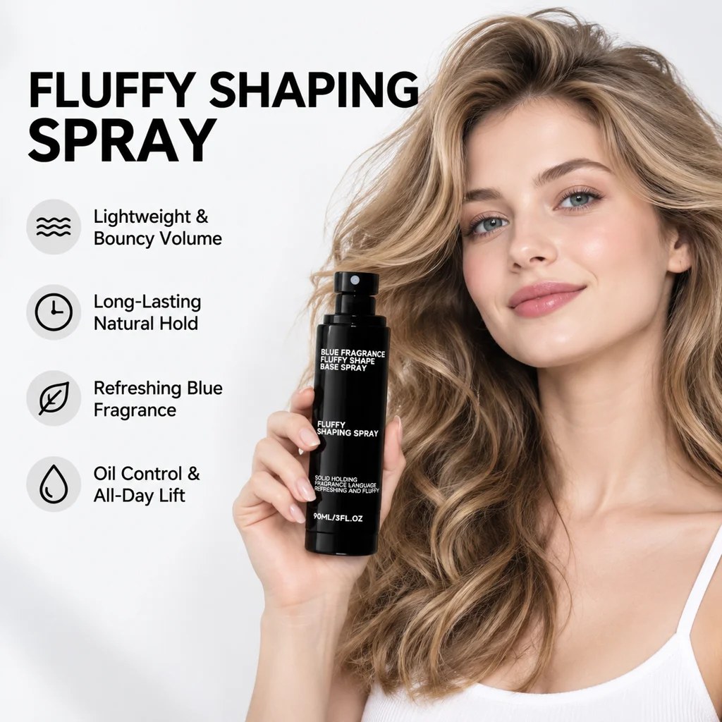 Hair Volume Spray Root Lift Styling Spray Fragrance Setting Spray Lightweight Texture Hold Fine Hair Daily Volume Style 90ml