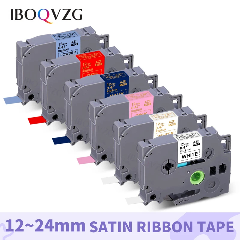 IBOQVZG 12mm label band Multicolors Kompatibel für R231 RE34 RN34 R234 RW34 Satin Band Label Bänder für Brother label maker