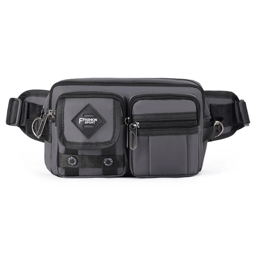 

Fashion Multi-Compartment Men's Waist Bag Waterproof Lightweight Chest Bag Large Capacity Sports Fanny Pack Men