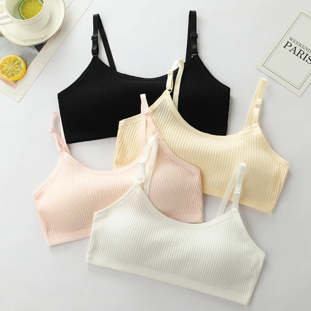 Convenient Cotton Girls Underwear Thin Soft Teenager Training Bra Sweat-absorbing Corset