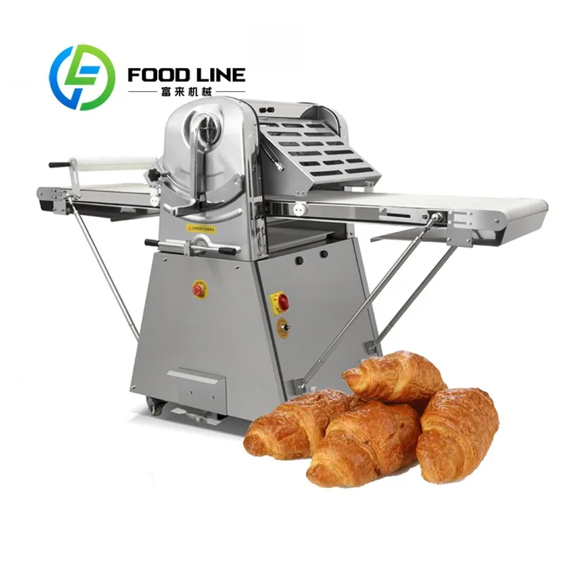 Tabletop Dough Laminator Compact Body Layout Save Space For Small Bakery Shop Dessert Room And Mini Food Workshop Use