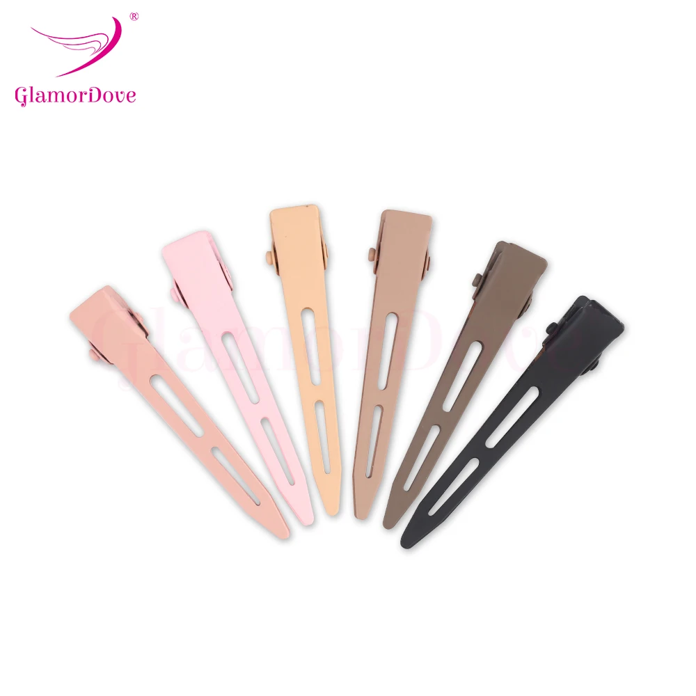 GlamorDove Metal Hairdressing Sectioning Matte Finish Clip Hairpin Clamps Hair Root Styling Tools Fluffy Hairpin DIY Clip Tools