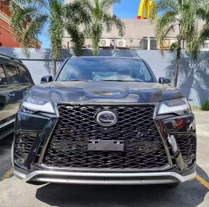 2023 New issue  high quality LEXUS   pp material LX600 F SPORT UPGRADE  PACKAGE BODYKIT BUMPER EXTENSION GRILLE  FRONT LIP