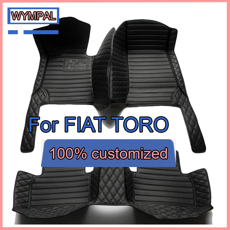 Customized Artificial Leather Car Floor Mat For FIAT TORO 2018 2019 2020 2021 2022 Protect Your Vehicle's Interior Accessory