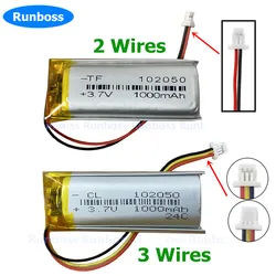 New 3.7V 1000mAh Replacement Battery For Sena SRL2 3-Wire 2-wire Plug 2Pin 3Pin SRL 2 Bluetooth Headset Helmet Headphone Battery