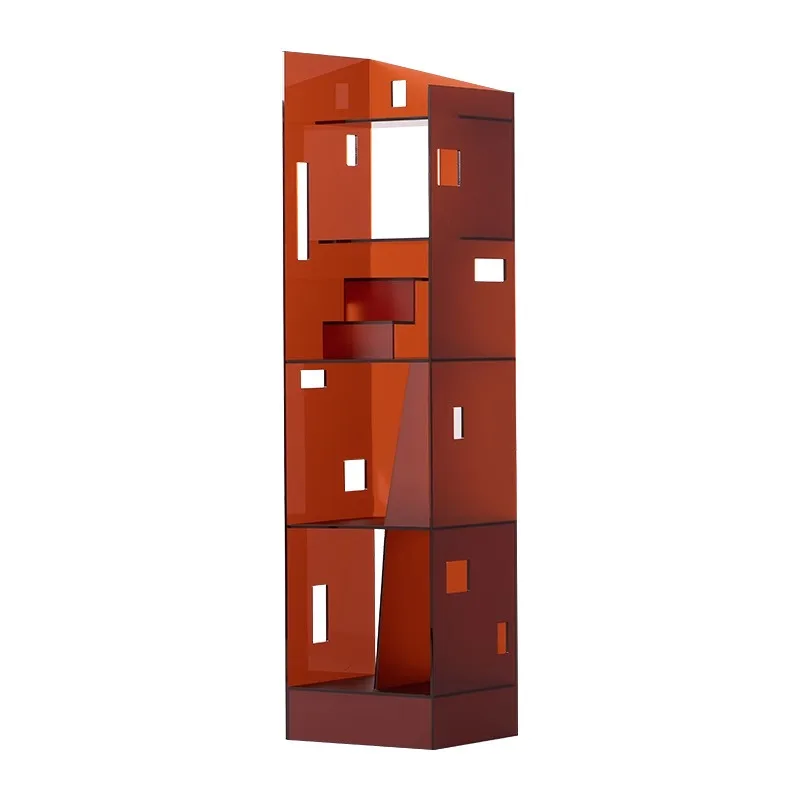 Nordic home shelves, acrylic living room bedroom storage display shelves, creative multi-layer light luxury bookshelves
