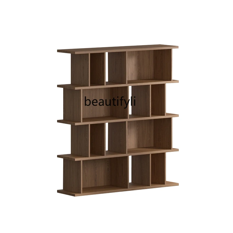 

Nordic Solid Wood Bookshelf Simple Modern Study Living Room Multi-Layer Display Decoration Bookcase Shelf