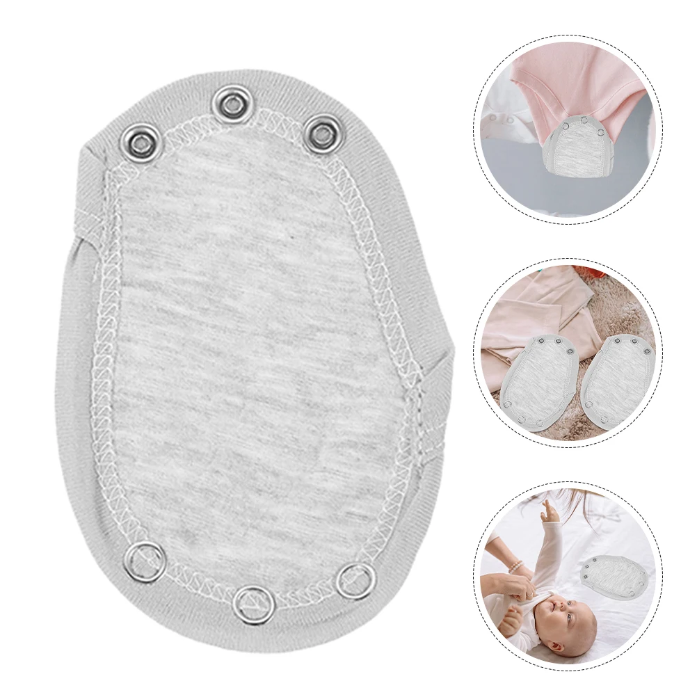 

10pcs Baby Bodysuit Double Layer Extensions For Jumpsuits Cotton Fabric White Bodysuit Snap Extenders For Infants Kids Toddler