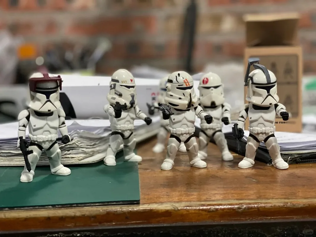 

Herocross Anime Wars периферийные устройства премиум-издания 9 см полный набор из 6 портативных моделей белого солдата орнамент игрушки подарки на день рождения