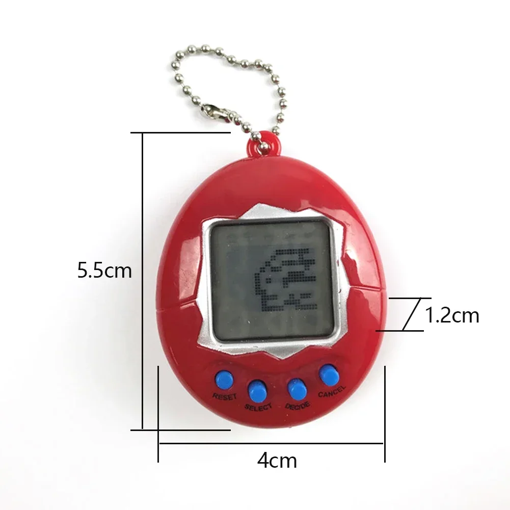 1 Stück elektronische Haustiere Tamagotchi 90er Jahre nostalgisch 168 Haustiere in einem virtuellen Cyber-Digital-Haustierspielzeug Pixel lustiges Geschenk Spielspielzeug