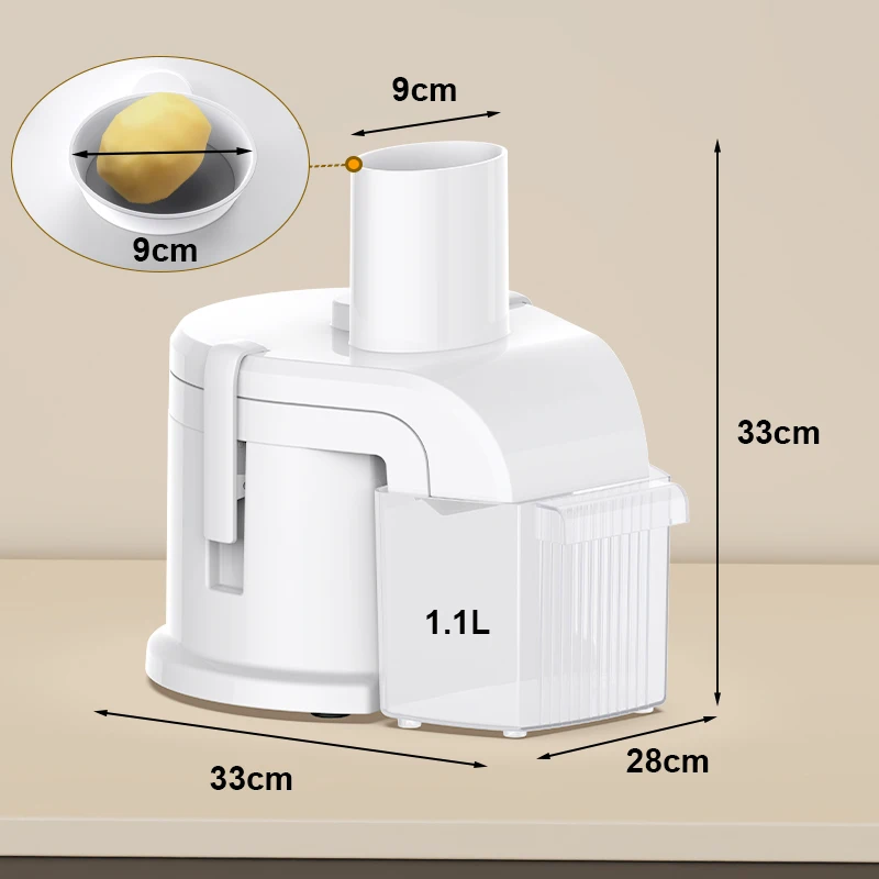 Multi-functional  Vegetable Cutter Potato Carrot Slicer Automatic Household Electric Rotary Cheese Grater