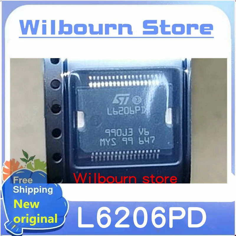 

2PCS~10PCS/LOT 100% NEW L6206PD L6206PD013TR L6206 HSSOP36 Stepper motor driver chip