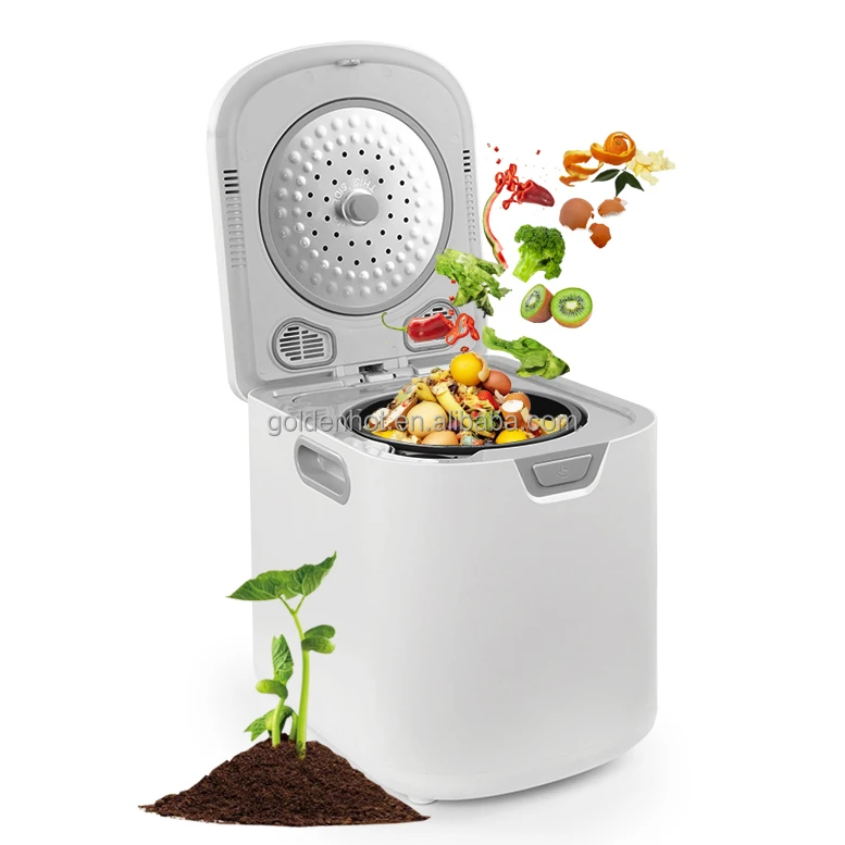 2025 Latest Fully Automatic Kitchen Organic Food Waste Ingredient Recycling Composter Smart Home Electric Food Waste Composter