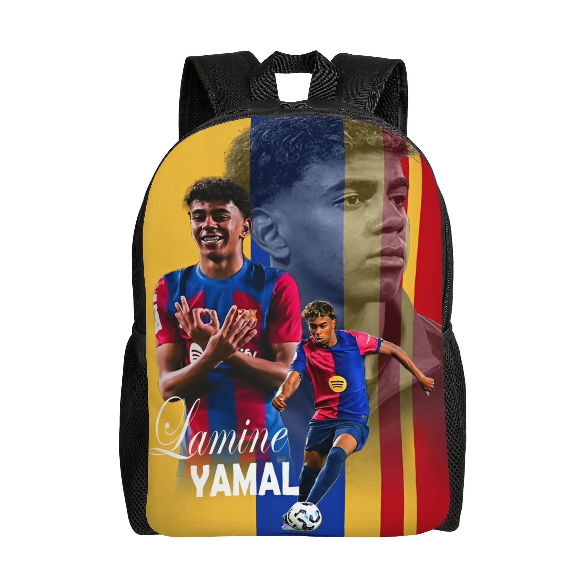 

Футбольный рюкзак Spain Football L-Lamine Y-Yamal для подростков, прочный студенческий рюкзак для работы, повседневный рюкзак для мужчин и женщин, сумка через плечо для ноутбука