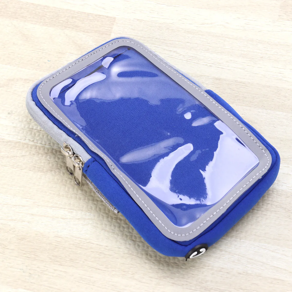 

Спортивная сумка на руку, водонепроницаемая, регулируемая, с высокоэластичным ремнем, легкая, из дакрона, синяя, для экранов до 6 дюймов, для использования на улице