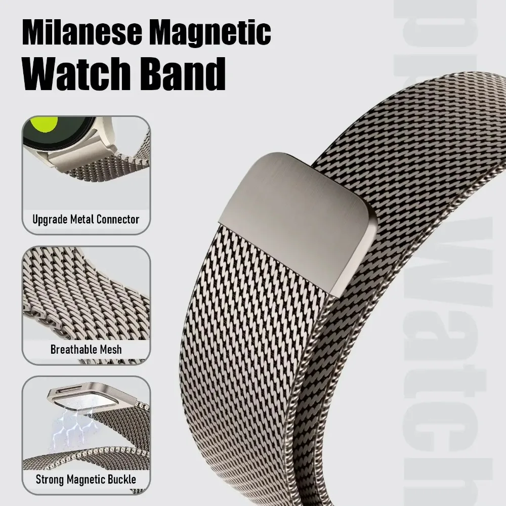 18/20/22mm Steel Mesh Metal Milanese Strap For Garmin Forerunner 570/970/Venu 4-3/Approach S50/Vivoactive 6-5/Active 6 bracelet