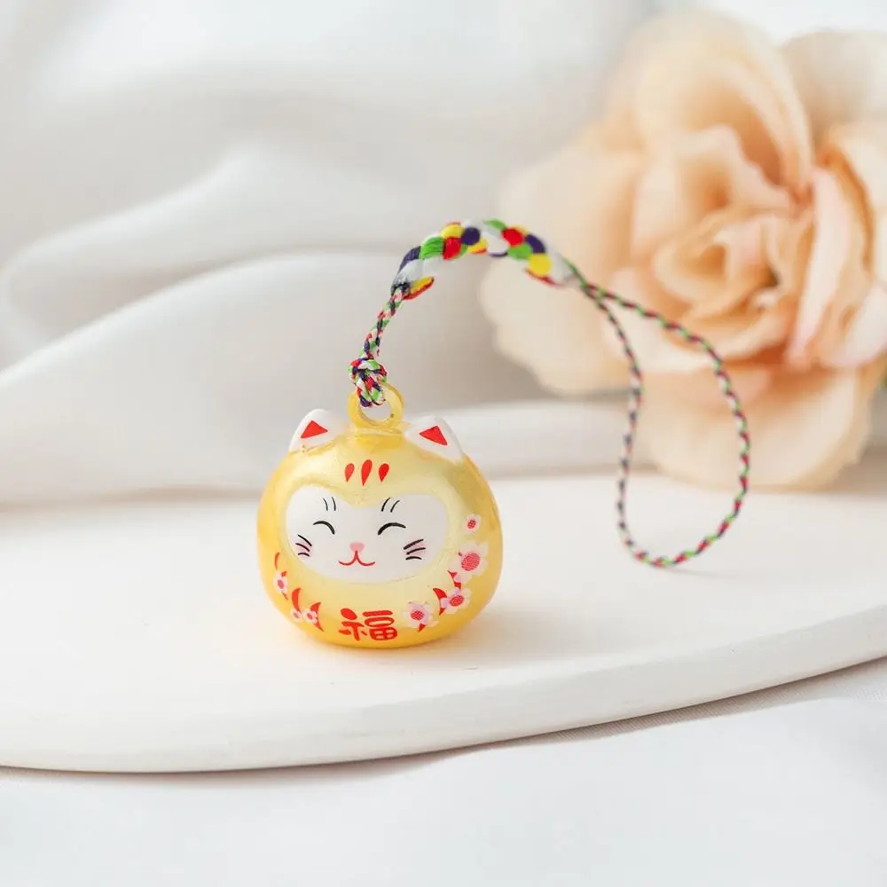 Bring Wealth Cat Bells Pendant Good Luck Handbag Accessories Lucky Cat Keychain Creative Gift Ornaments