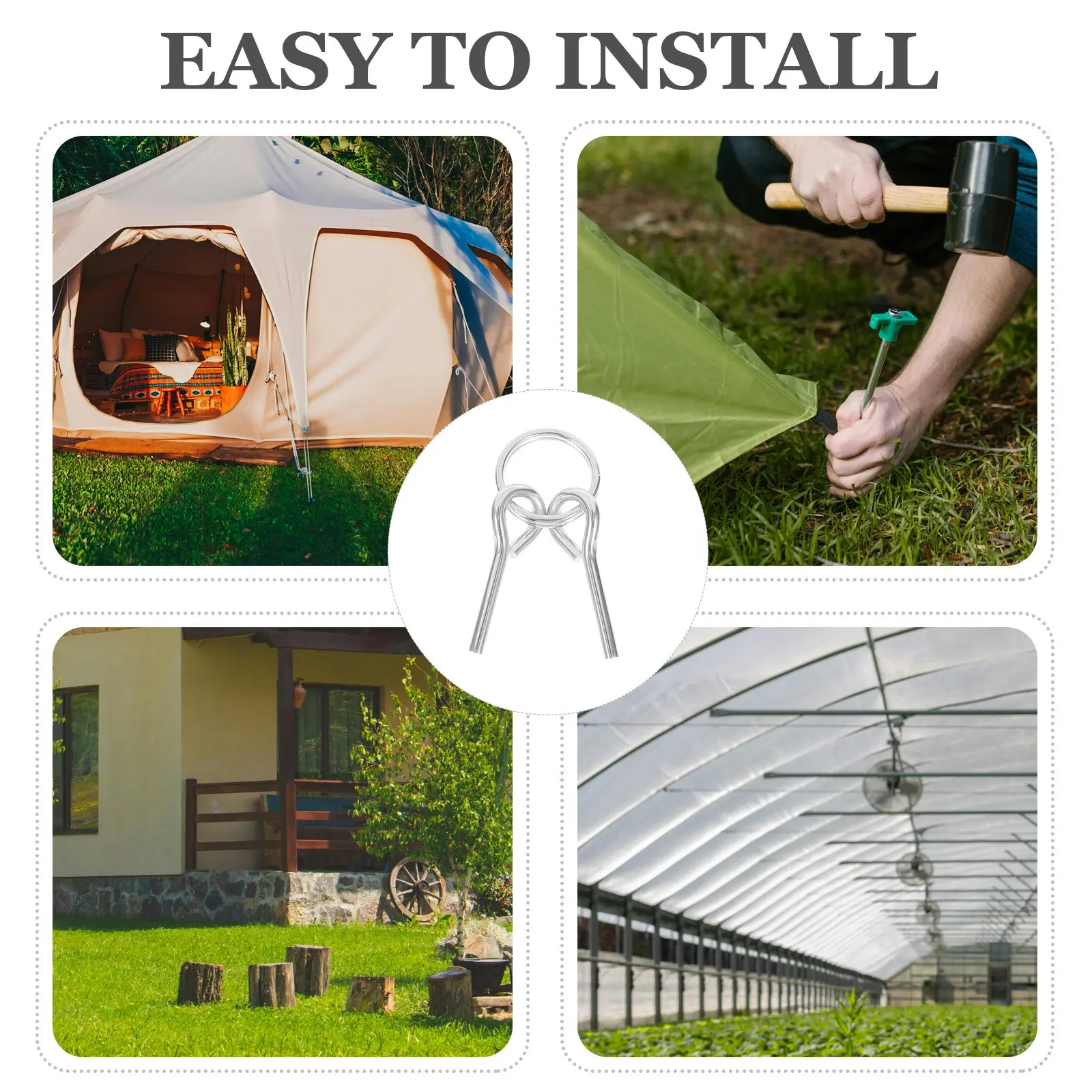 Lot de 4 piquets de tente d'ex - Outdoor Camping Tarp avis et prix